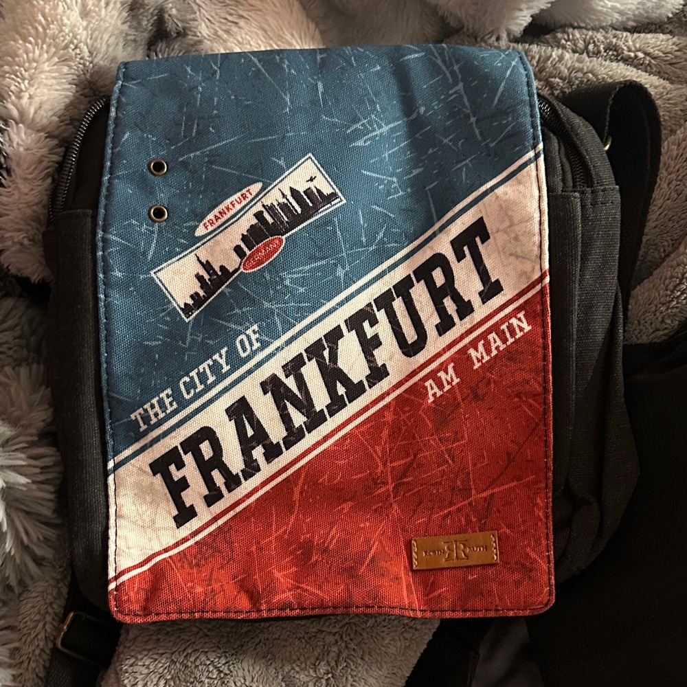 Robin Ruth Frankfurt Messenger Bag - Black, Blue, Red